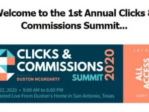 Duston Mc Groarty – Clicks & Commissions Summit 2020