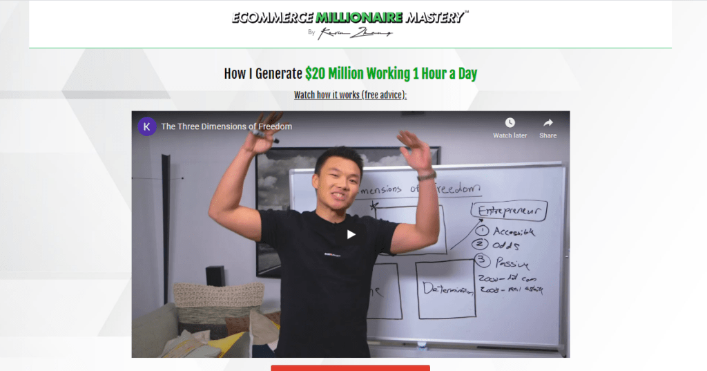 Kevin Zhang – Ecommerce Millionaire Mastery UP1