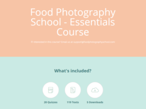 Food Photography School – Essentials Course