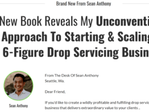 Sean Anthony – 6-Figure Drop Servicing Business Method
