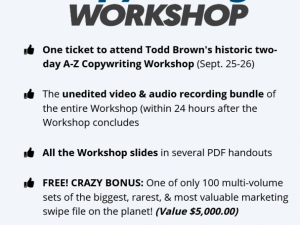 Todd Brown – A-Z Copywriting Workshop Download