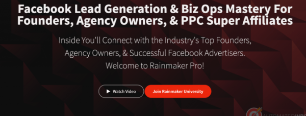 Rainmaker University – Facebook Ads For Lead Generation Download