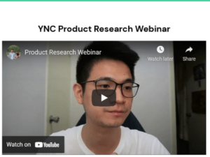 Yik Chan - YNC Academy - Product Research Webinar Download