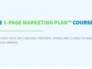 Allan Dib – The 1-Page Marketing Plan Course Download