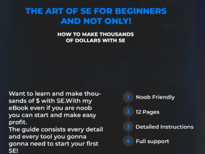 [METHOD] ⭐️The ART of SE How to Make Thousands of $$ Without ANY Invest ✅ Download